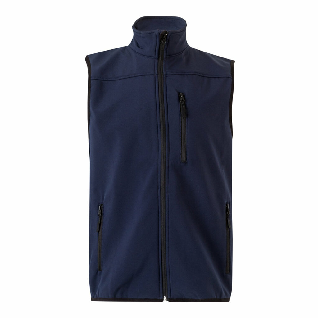 VL VARUNA Жилет Softshell (280 г/м²) с подкладкой из полиэстера (94%) и эластана (6%). темно-синий  размер M - 36136-134-M- Фото №4