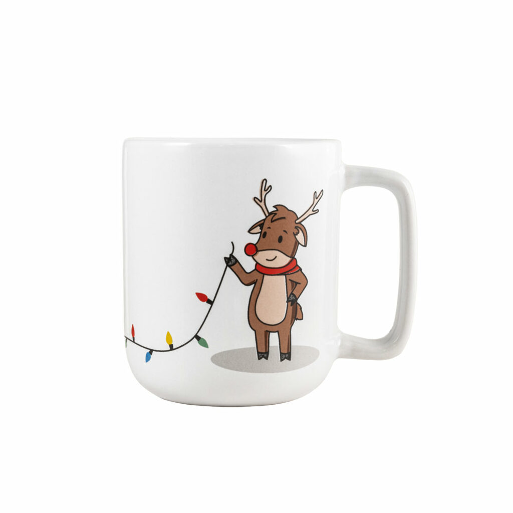 REINDEER. Чашка з різдвяним принтом 330 мл білий - 94282-106- Фото №1