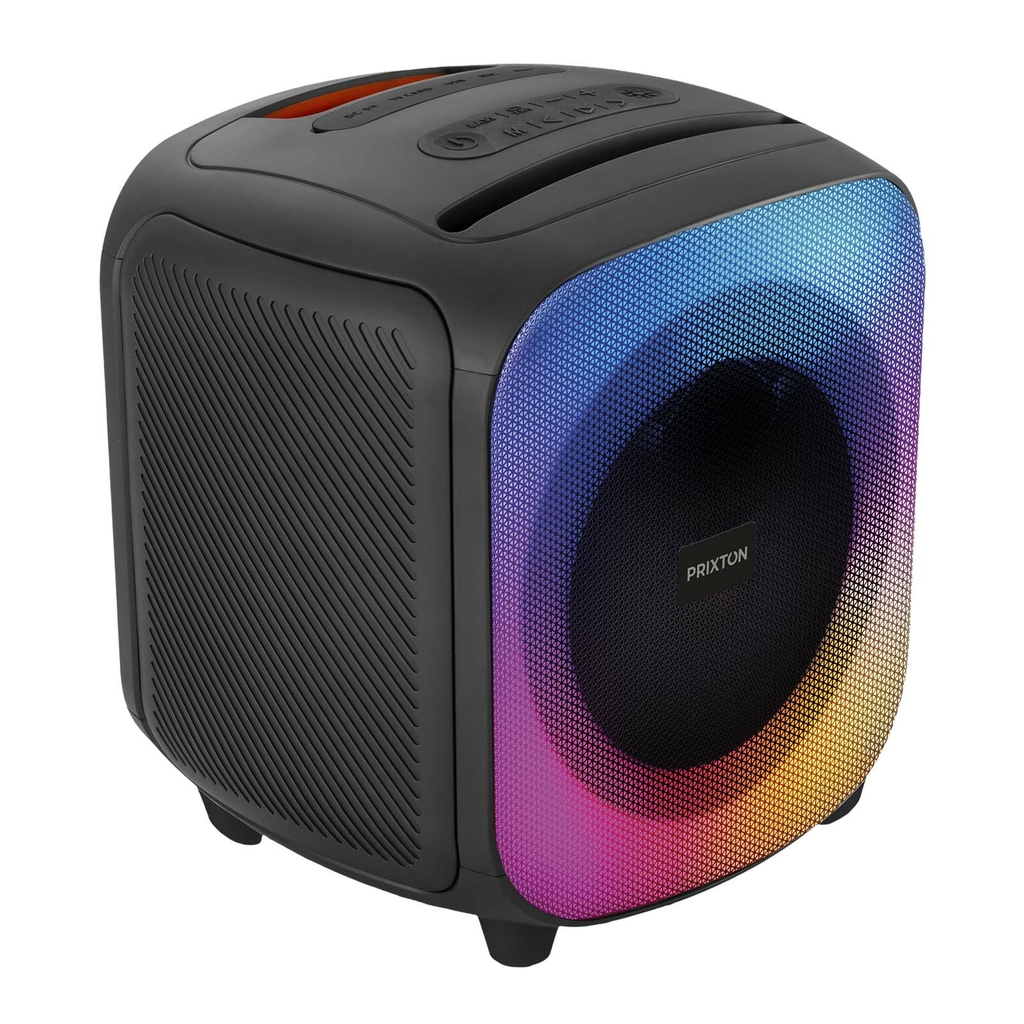 Колонка для караоке с функцией Bluetooth® Prixton Jaia мощностью 40 Вт, цвет сплошной черный - 1PA19990- Фото №4