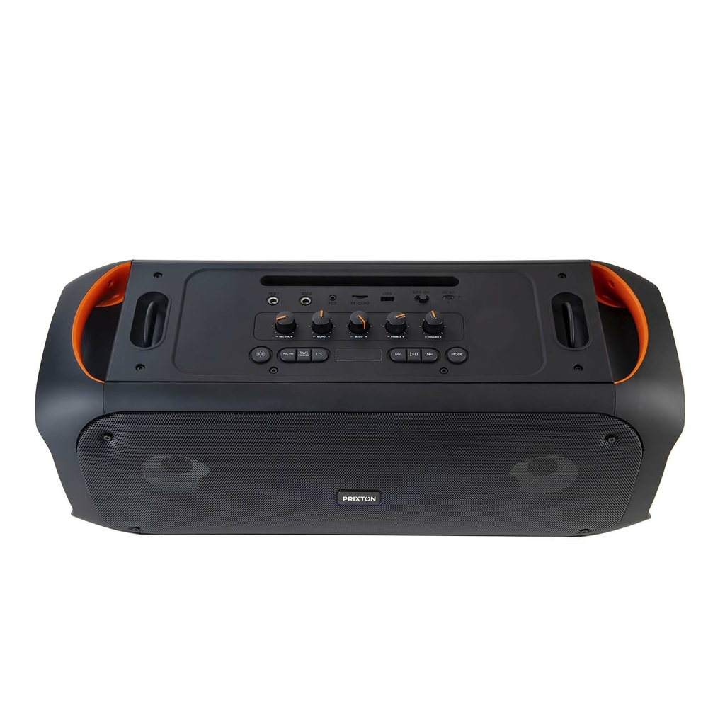 Колонка для караоке с функцией Bluetooth® Prixton Jaia Max мощностью 75 Вт, цвет сплошной черный - 1PA20090- Фото №4