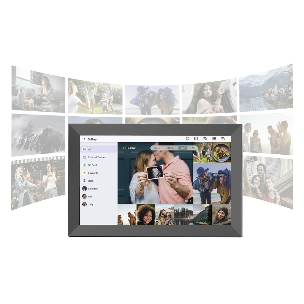 15,6-дюймовая цифровая фоторамка с Wi-Fi Prixton Prado XL, цвет сплошной черный - 1PA20690- Фото №5 15,6-дюймовая цифровая фоторамка с Wi-Fi Prixton Prado XL, цвет сплошной черный - 1PA20690- Фото №5