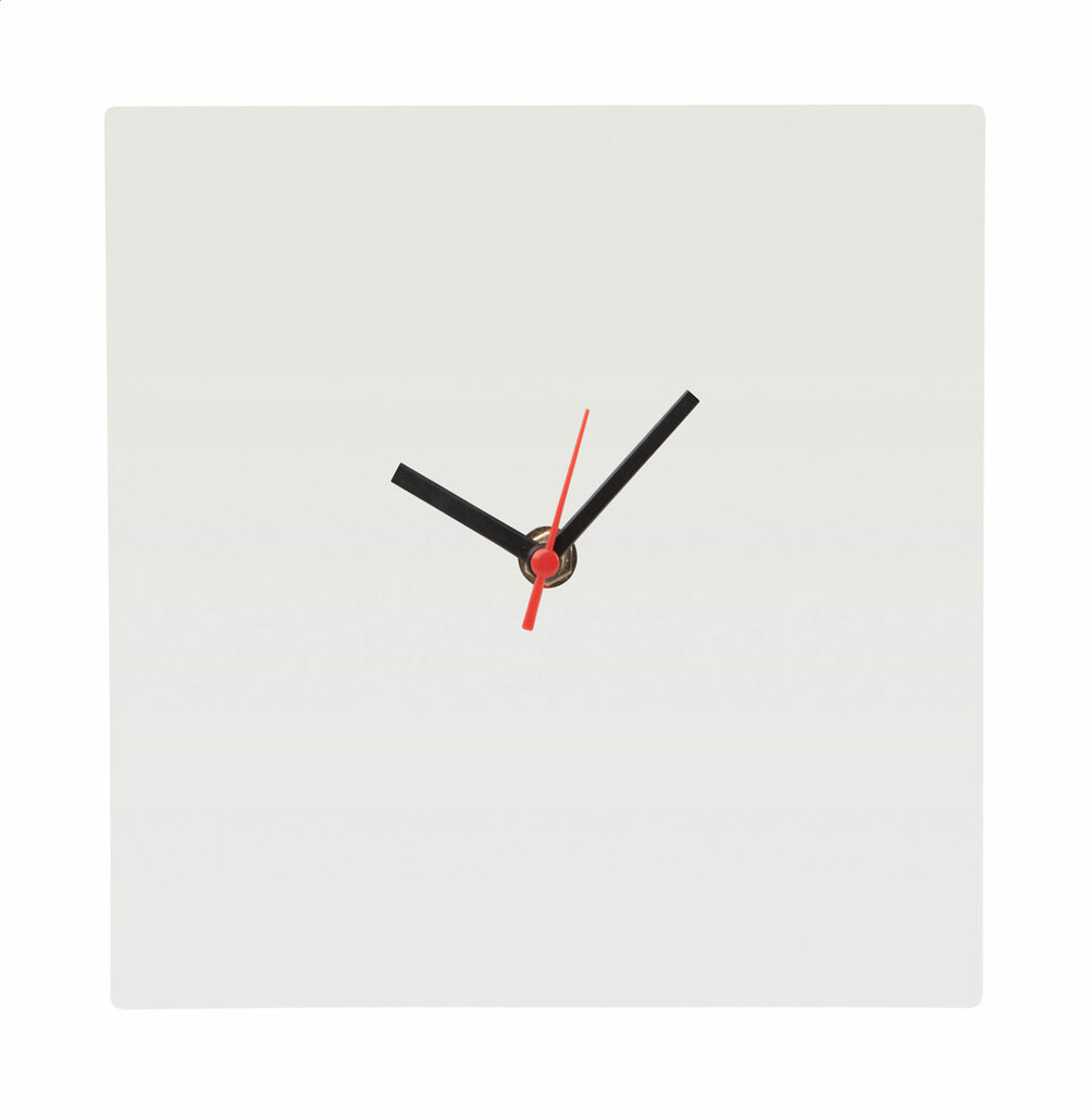 Часы настенные квадратные под сублимацию BeTime B, цвет белый - AP718053- Фото №2