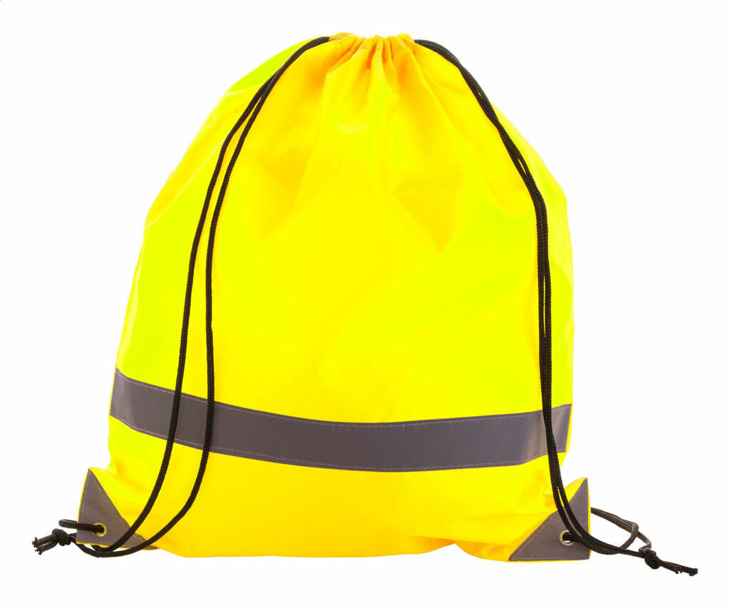 Рюкзак-мешок со светоотражателями Lemap, цвет желтый - AP741542-02- Фото №2 Рюкзак-мешок со светоотражателями Lemap, цвет желтый - AP741542-02- Фото №2