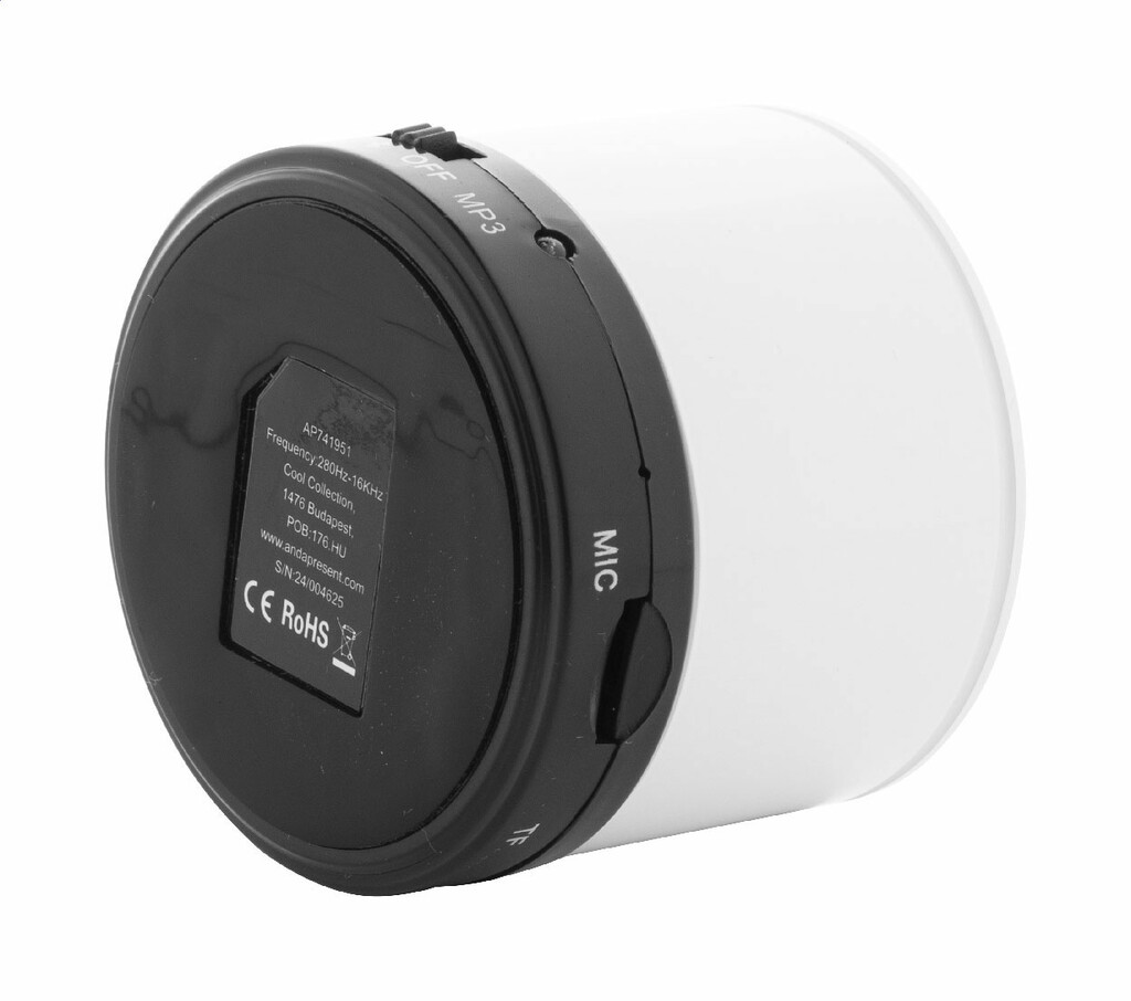 Динамик Bluetooth Martins, цвет белый - AP741951-01- Фото №4