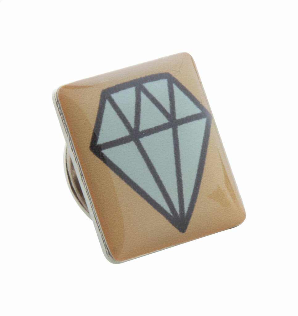 Значок металевий Lark, колір сріблястий - AP757005-21- Фото №1 Значок металевий Lark, колір сріблястий - AP757005-21- Фото №1