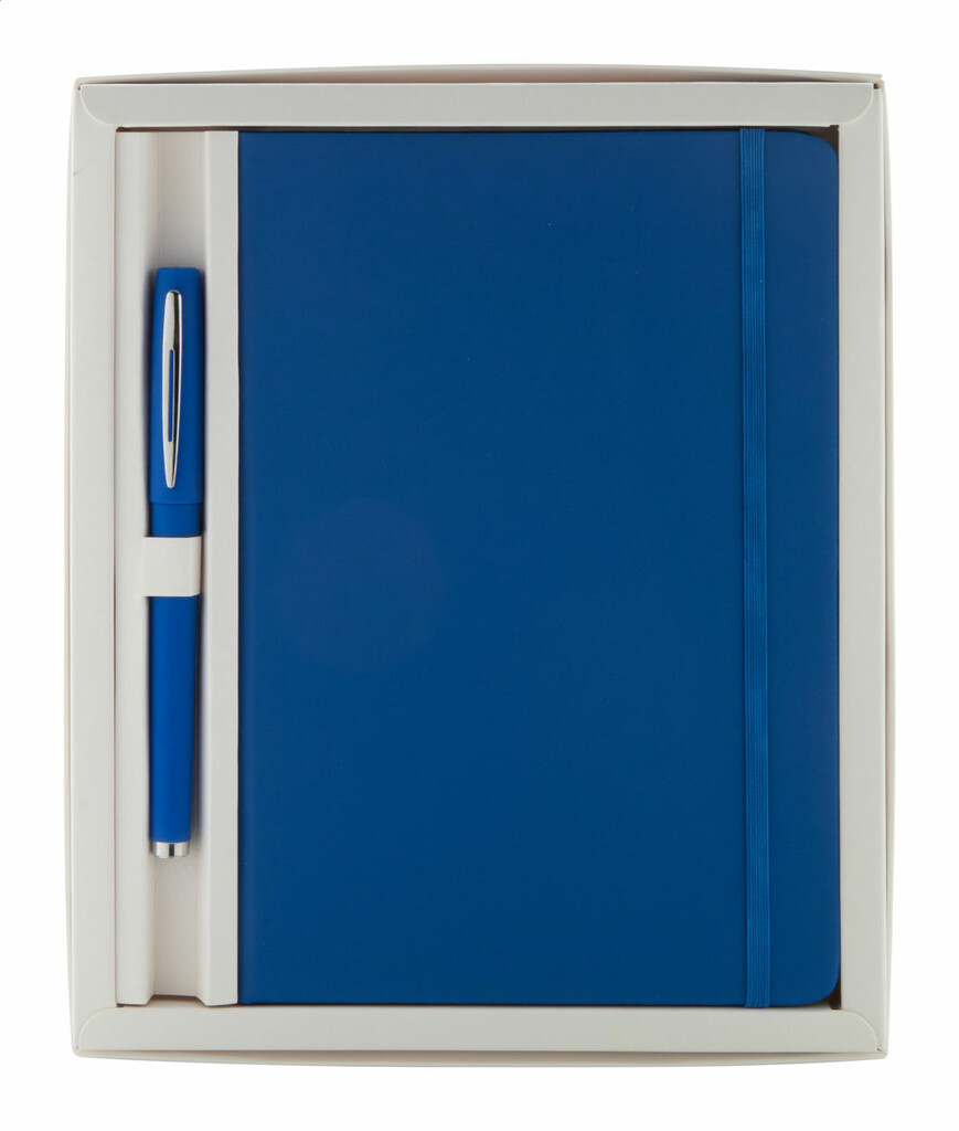 Набор блокнот и ручка Marden, цвет синий - AP741971-06- Фото №1