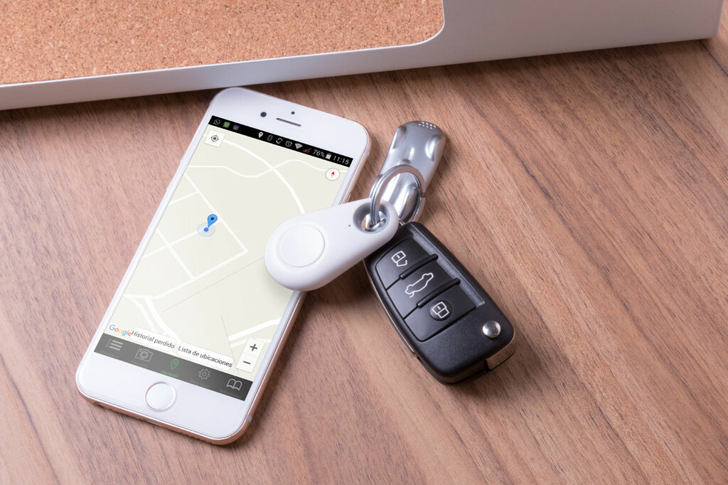 Кнопка Bluetooth поиска ключей Krosly, цвет белый - AP781133-01- Фото №4