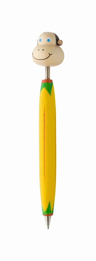 Ручка шариковая деревянная Zoom, цвет желтый - AP809344-C- Фото №1