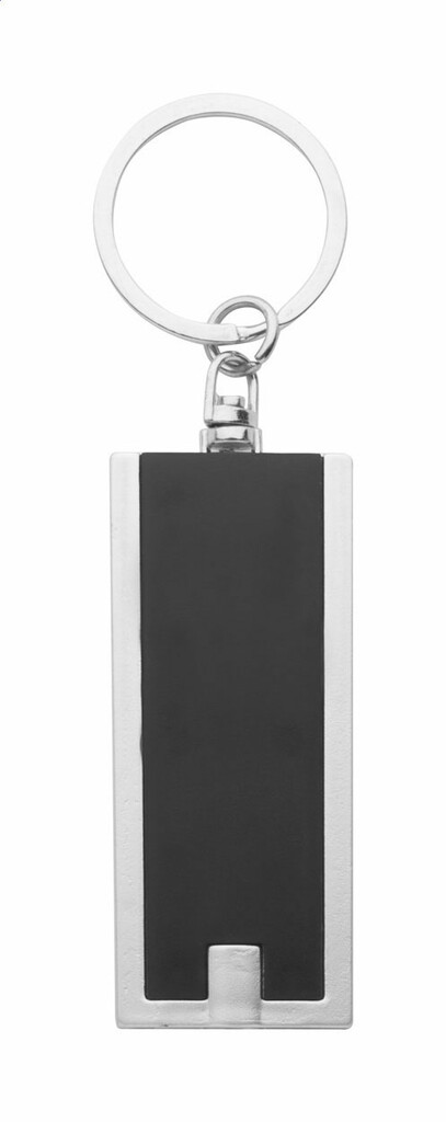 Брелок з LED-ліхтариком Industrial, колір чорний - AP844022-10- Фото №1
