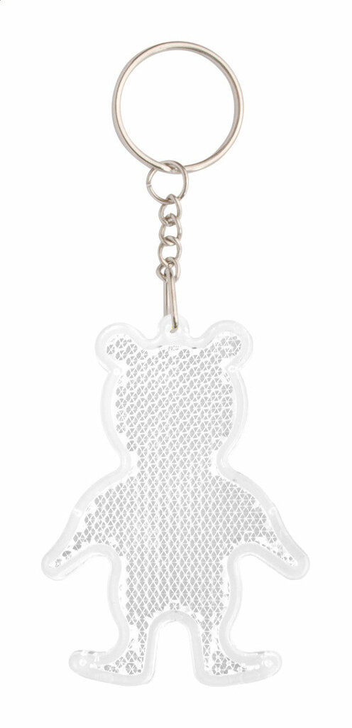 Светоотражающий брелок Safebear, цвет белый - AP844007-01- Фото №1