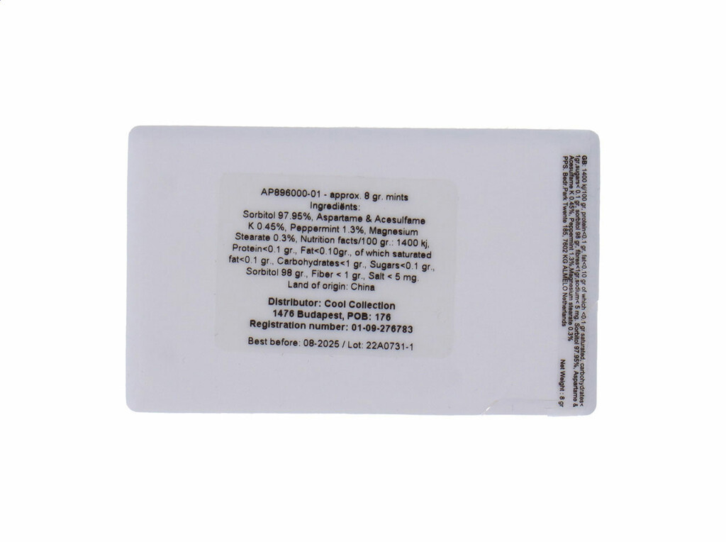 Мятные конфеты Card, цвет белый - AP896000-01- Фото №5
