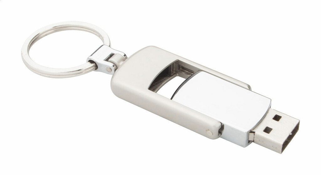 Флешка Hikiki 4GB, цвет серебристый - AP897068-21_4GB- Фото №1