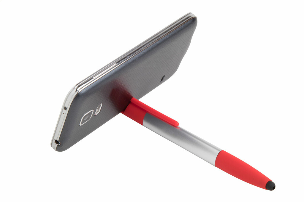 Ручка-стилус кулькова Handy, колір червоний - AP845164-05- Фото №4 Ручка-стилус кулькова Handy, колір червоний - AP845164-05- Фото №4