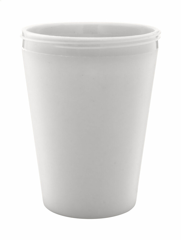 Термокружка індивідуальна CreaCup Mini, з кришкою, колір білий - AP892007-01_A- Фото №1 Термокружка індивідуальна CreaCup Mini, з кришкою, колір білий - AP892007-01_A- Фото №1