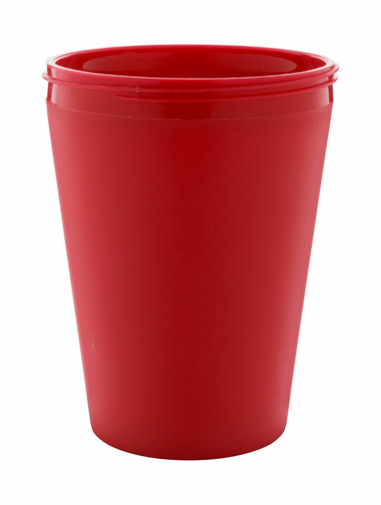 Термокружка индивидуальная CreaCup Mini, с крышкой, цвет красный - AP892007-05_A- Фото №1