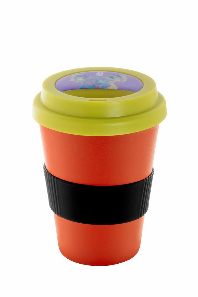 Термокружка индивидуальная CreaCup Mini, с крышкой, цвет зеленый - AP892007-07_B- Фото №2