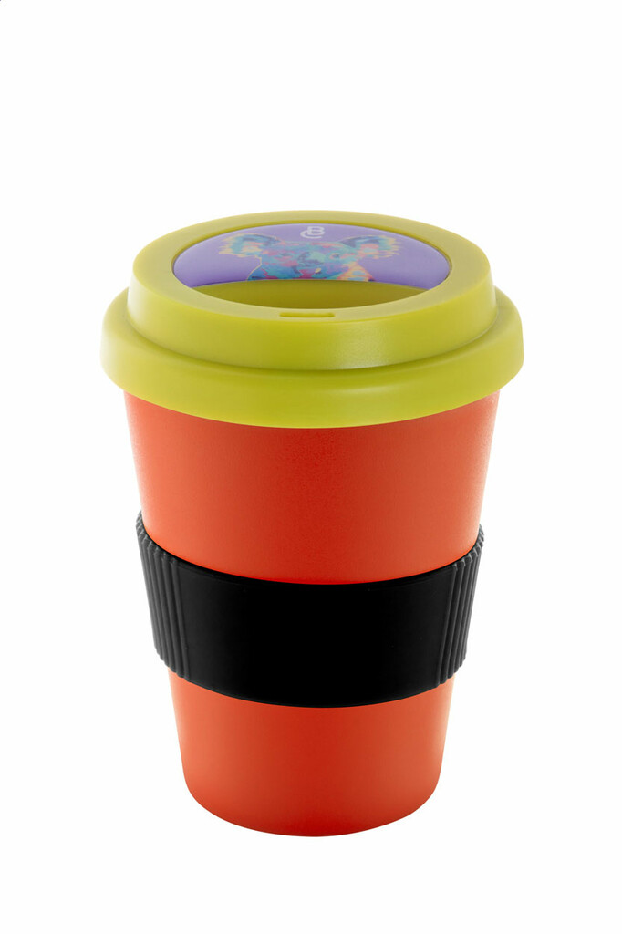 Термокружка индивидуальная CreaCup Mini, с крышкой, цвет зеленый - AP892007-07_B- Фото №3