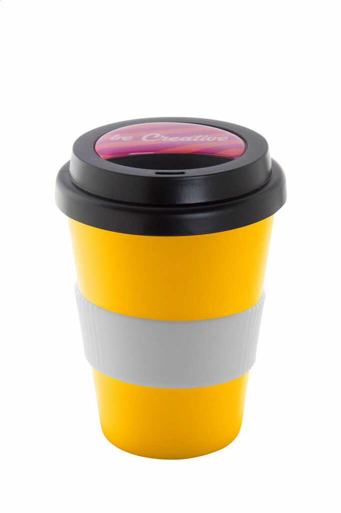 Термокружка индивидуальная CreaCup Mini, с крышкой, цвет белый - AP892007-01_C- Фото №2