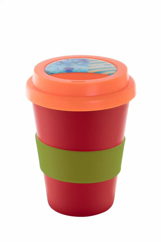 Термокружка индивидуальная CreaCup Mini, с крышкой, цвет зеленый - AP892007-07_C- Фото №2