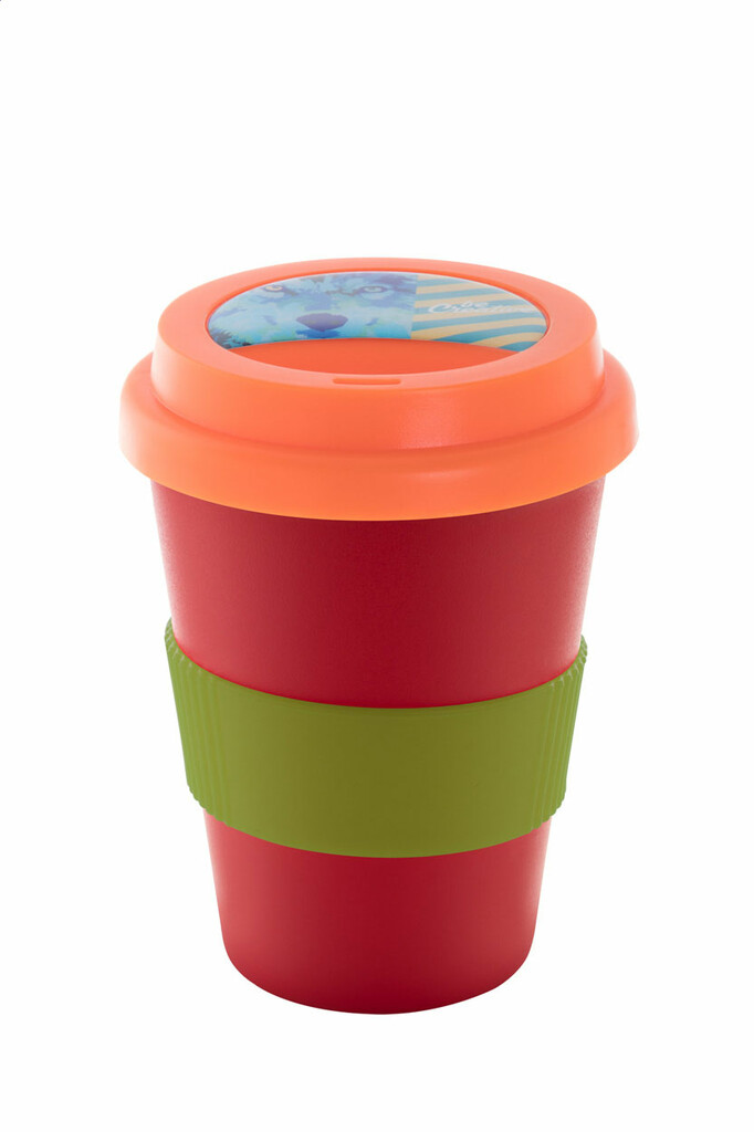 Термокружка индивидуальная CreaCup Mini, с крышкой, цвет зеленый - AP892007-07_C- Фото №3