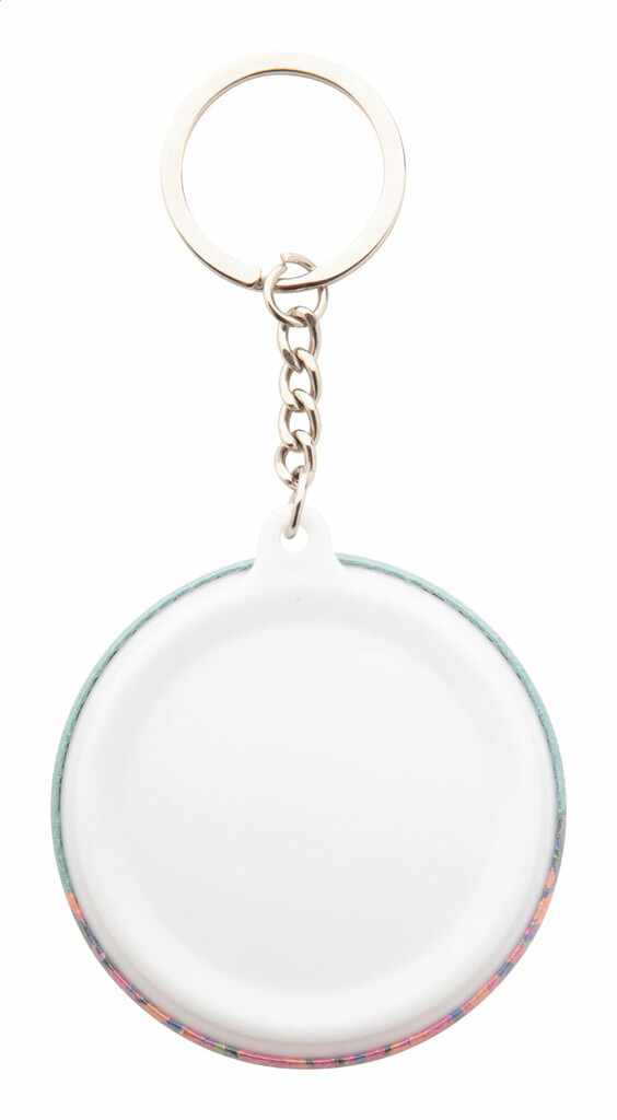 Бейдж-брелок KeyBadge Mini, колір білий - AP718216- Фото №5