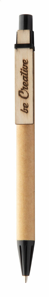 Ручка кулькова CreaClip Eco, колір чорний - AP718189-10- Фото №3
