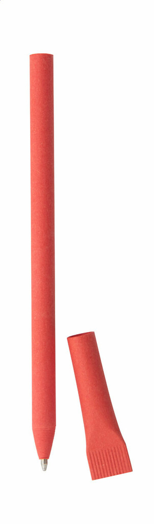 Ручка шариковая из переработанной бумаги Papyrus, цвет красный - AP805893-05- Фото №2