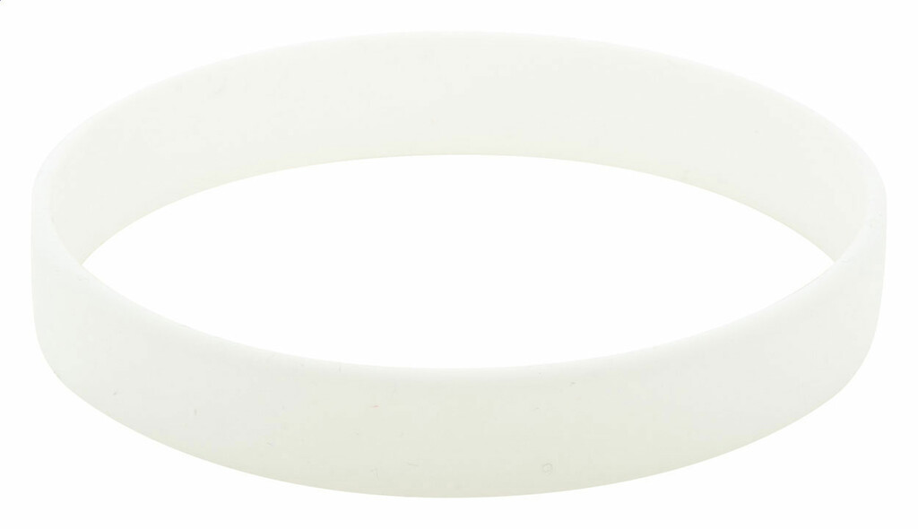 Браслет силіконовий Wristy, колір білий - AP809418-01- Фото №1
