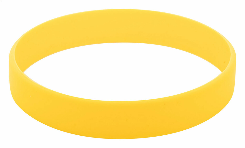 Браслет силиконовый Wristy, цвет желтый - AP809418-02- Фото №1