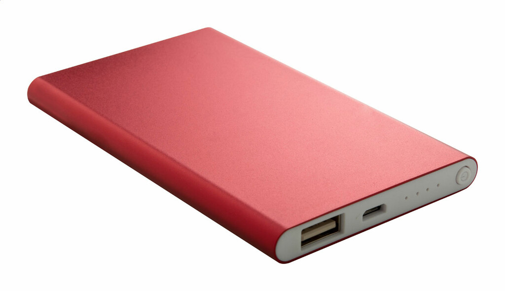 Power bank FlatFour, цвет красный - AP810460-05- Фото №2