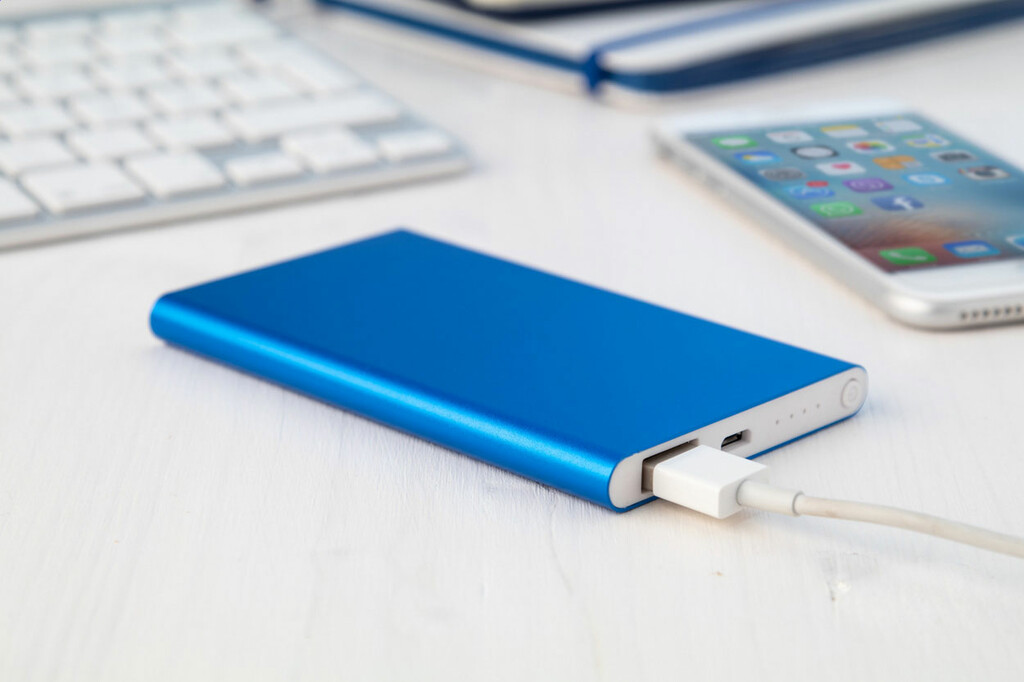 Power bank FlatFour, цвет синий - AP810460-06- Фото №3