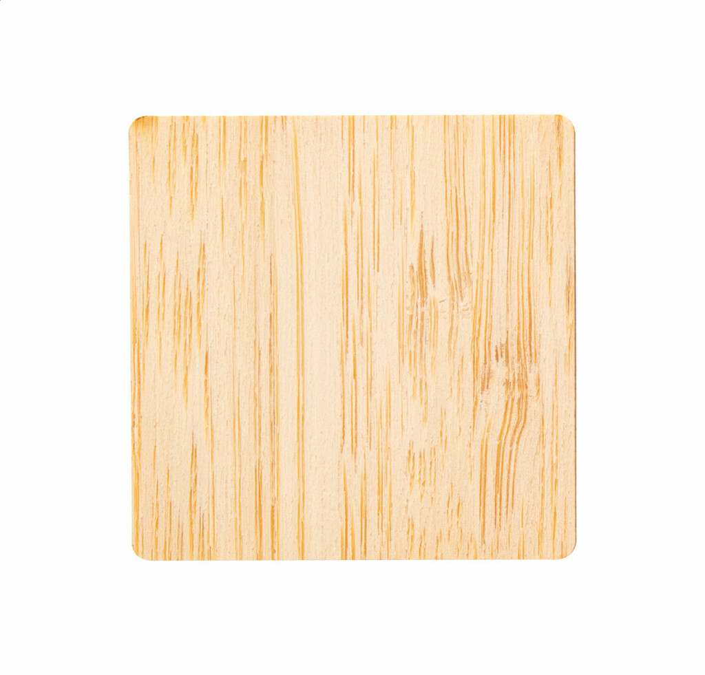 Бамбуковый значок BooBadge, цвет натуральный - AP716415-C- Фото №3