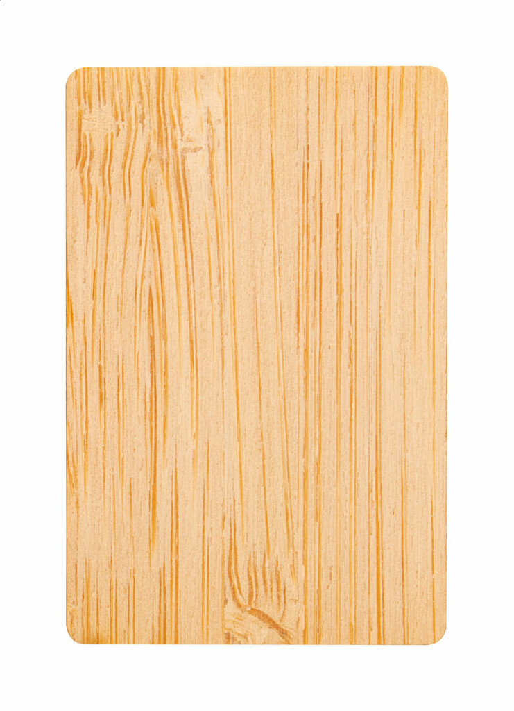 Бамбуковый значок BooBadge, цвет натуральный - AP716415-D- Фото №2
