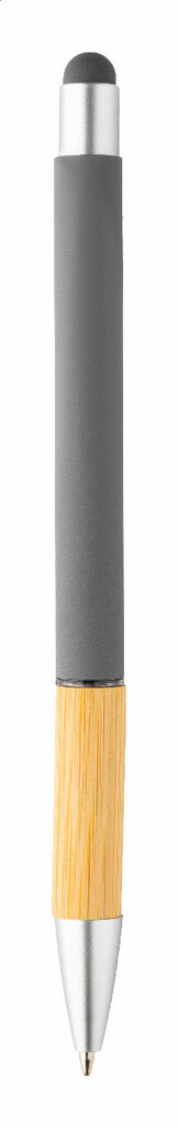 Сенсорная шариковая ручка Zabox, цвет серый - AP722052-77- Фото №3