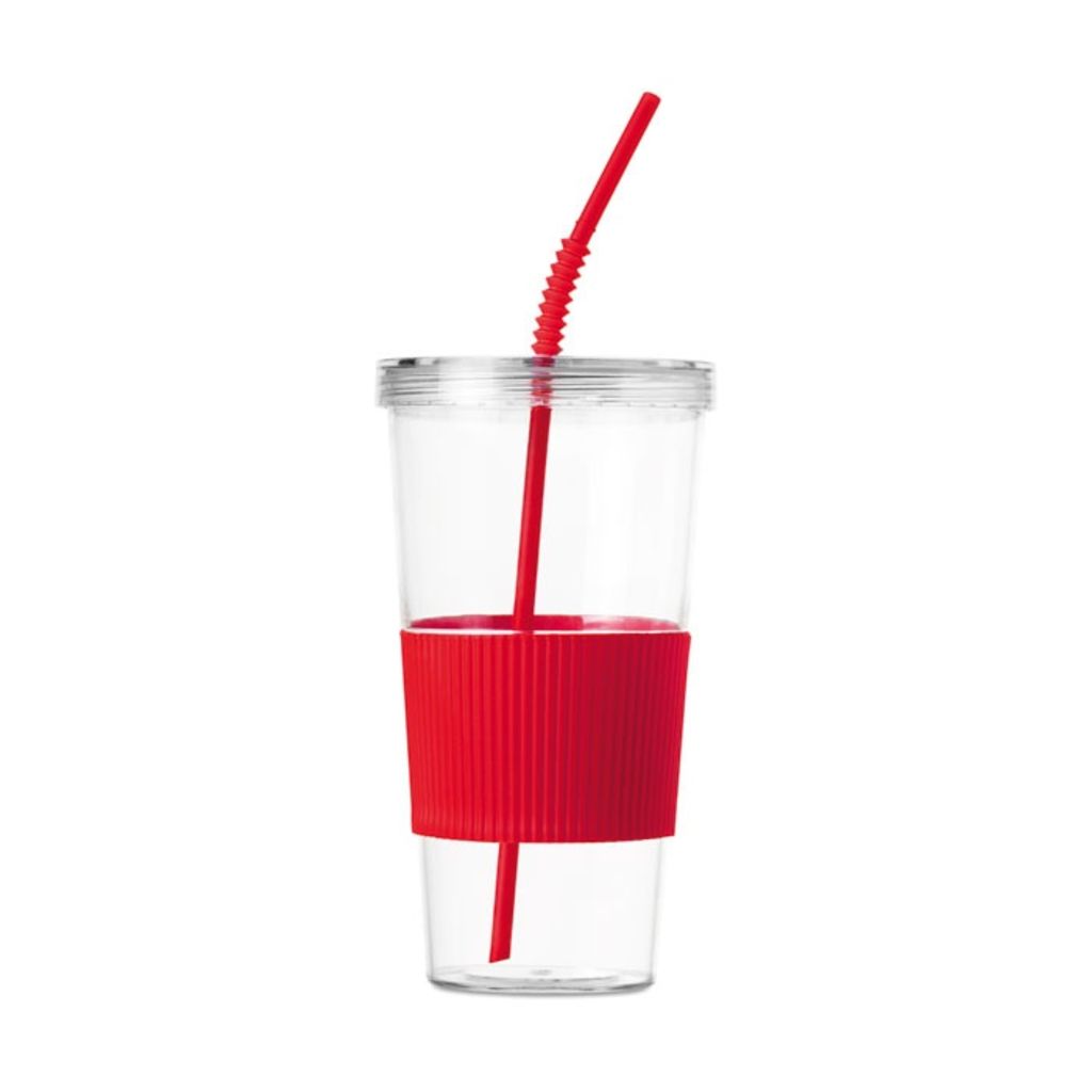Прозрачный пластиковый стакан