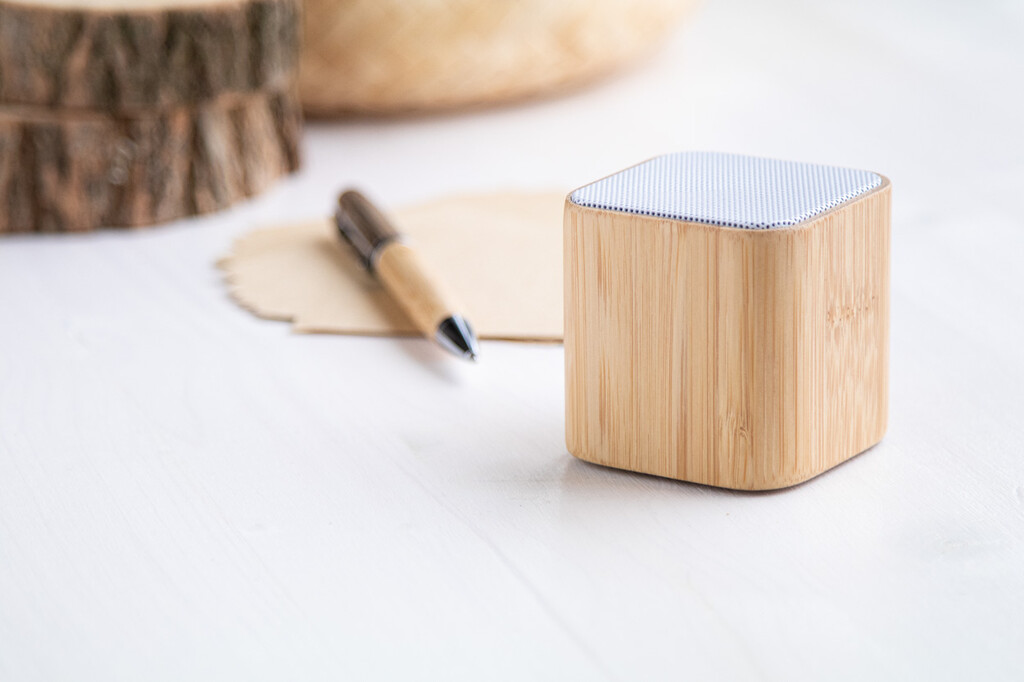 Bluetooth-динамік Cuboo, колір натуральний - AP800532- Фото №6