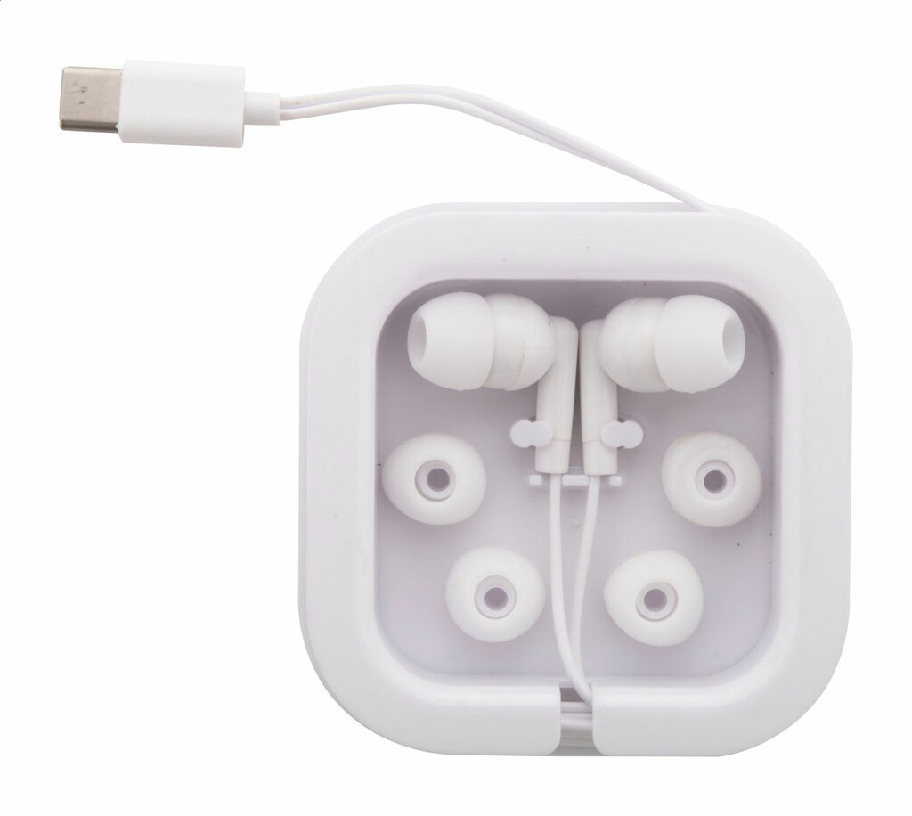 Наушники USB-C Celody, цвет белый - AP800523-01- Фото №3