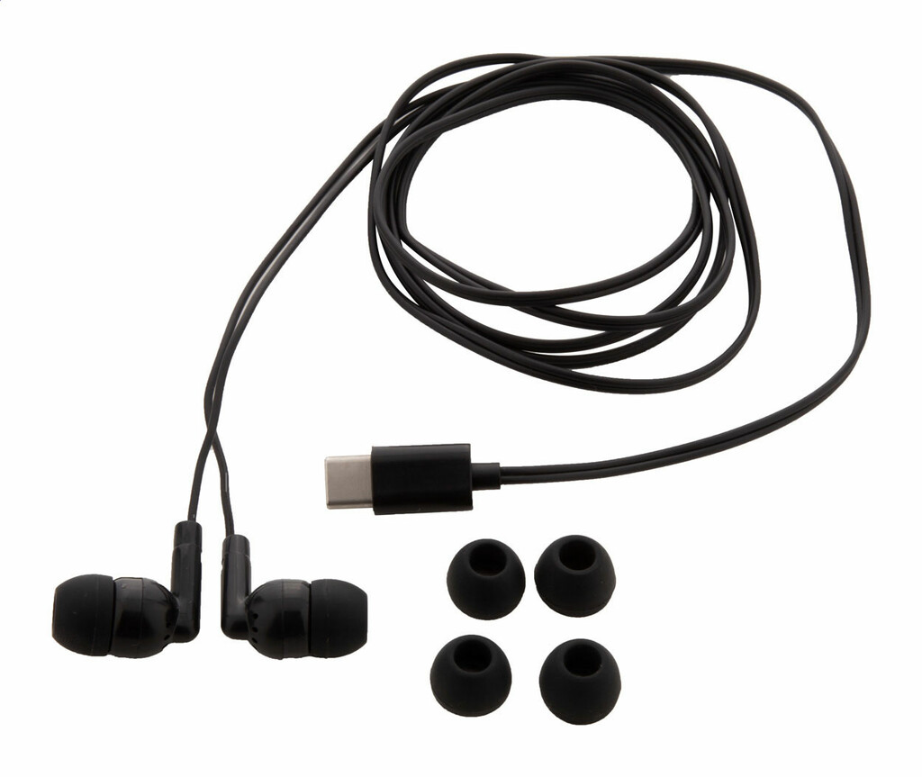 Наушники USB-C Celody, цвет черный - AP800523-10- Фото №4