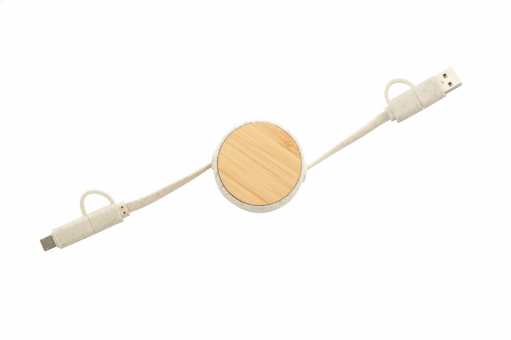 USB-кабель для зарядного пристрою Komugo, колір натуральний - AP864018- Фото №2