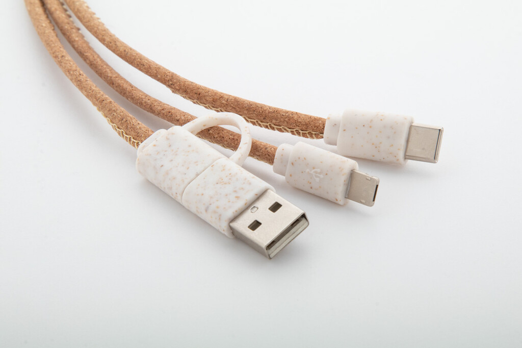 USB-кабель для зарядного пристрою Koruku, колір натуральний - AP864019- Фото №4