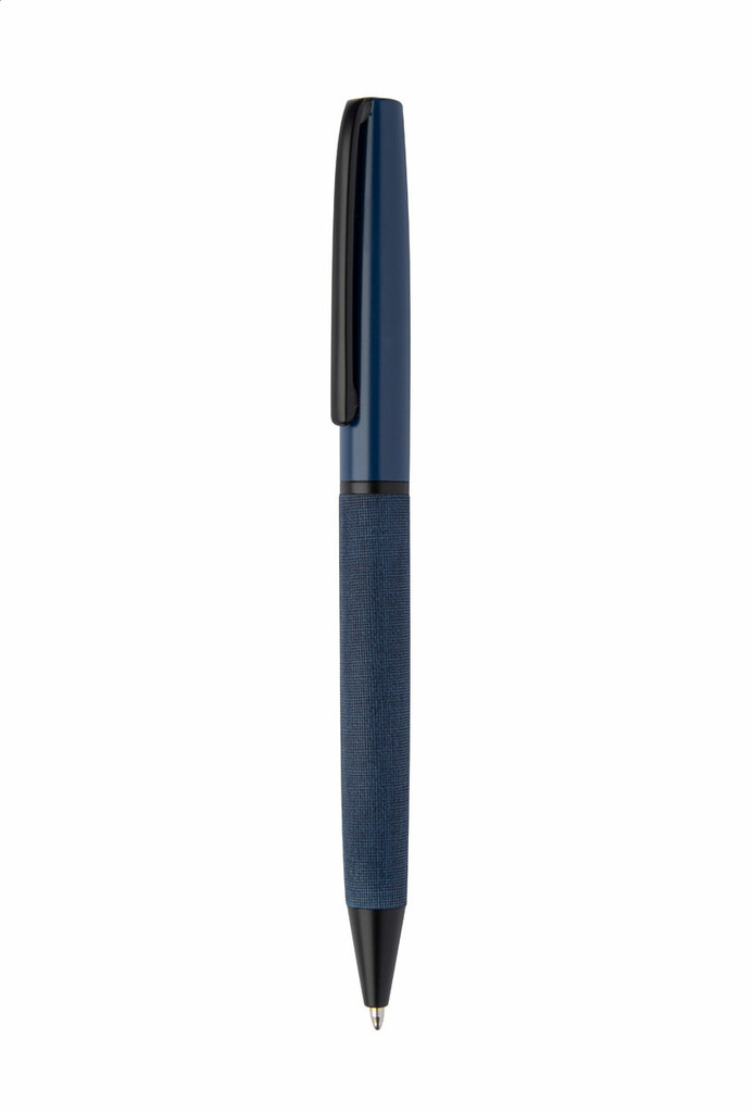Шариковая металлическая ручка Nerra, цвет темно-синий - AP800734-06A- Фото №2