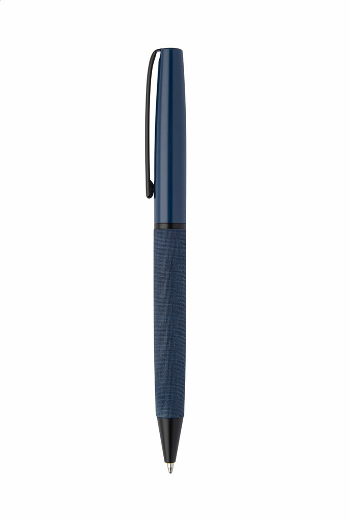 Шариковая металлическая ручка Nerra, цвет темно-синий - AP800734-06A- Фото №3
