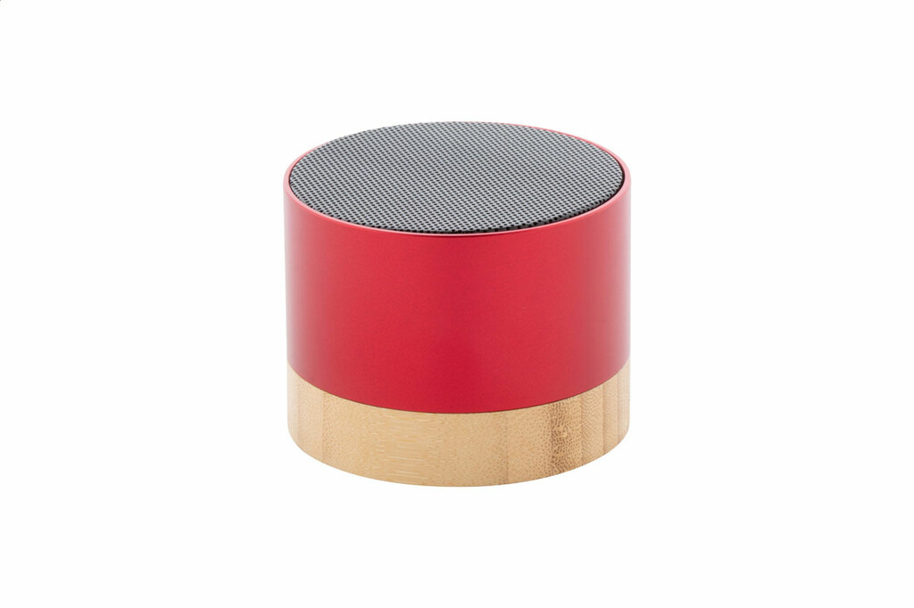 Bluetooth-динамик RalooBeat из преработанного алюминия, цвет красный - AP864024-05- Фото №2