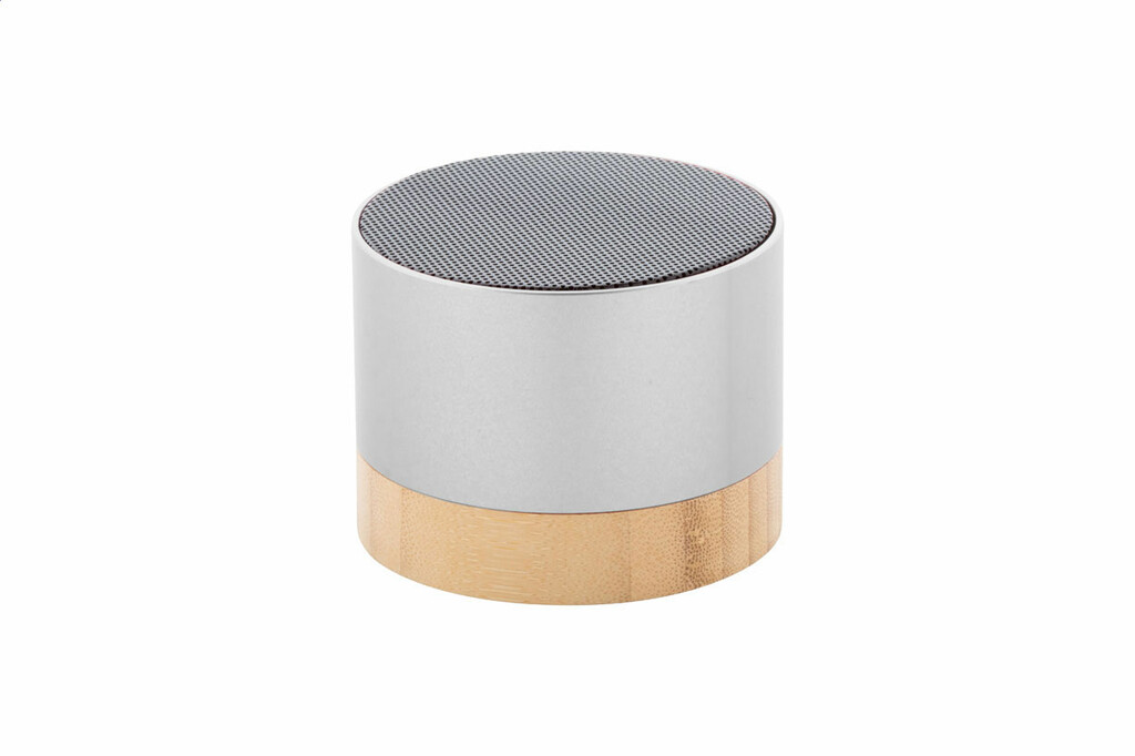 Bluetooth-динамик RalooBeat из преработанного алюминия, цвет серебряный - AP864024-21- Фото №2