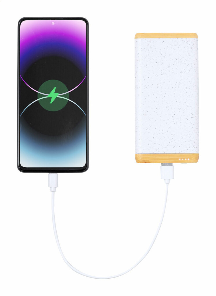 Power bank Coquin, цвет белый - AP734272-01- Фото №2