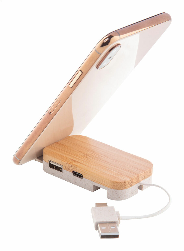 USB-хаб Holbaru, цвет натуральный - AP864034- Фото №7