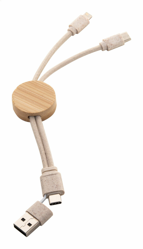 USB-кабель для зарядного пристрою Nihon, колір натуральний - AP864029- Фото №3