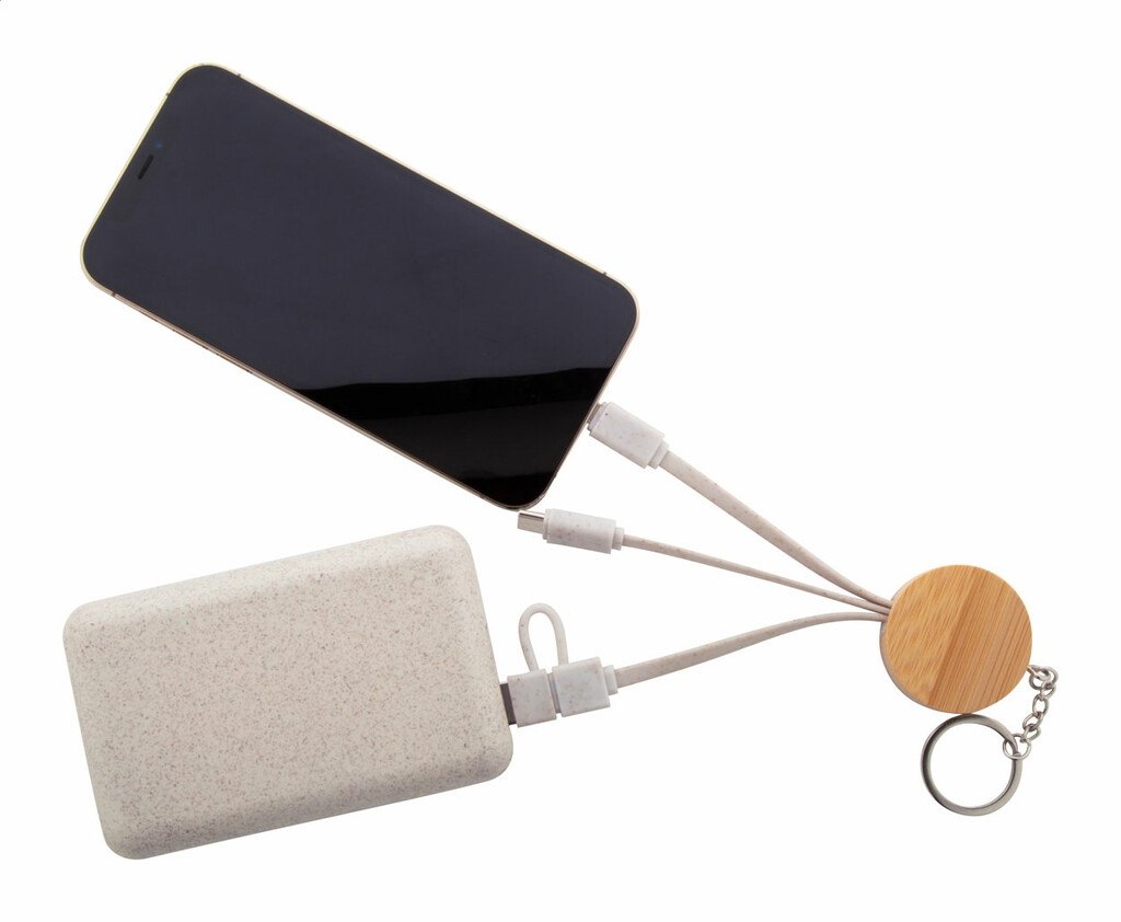 Брелок USB-кабель для заряджання Mugory, колір натуральний - AP864040- Фото №5