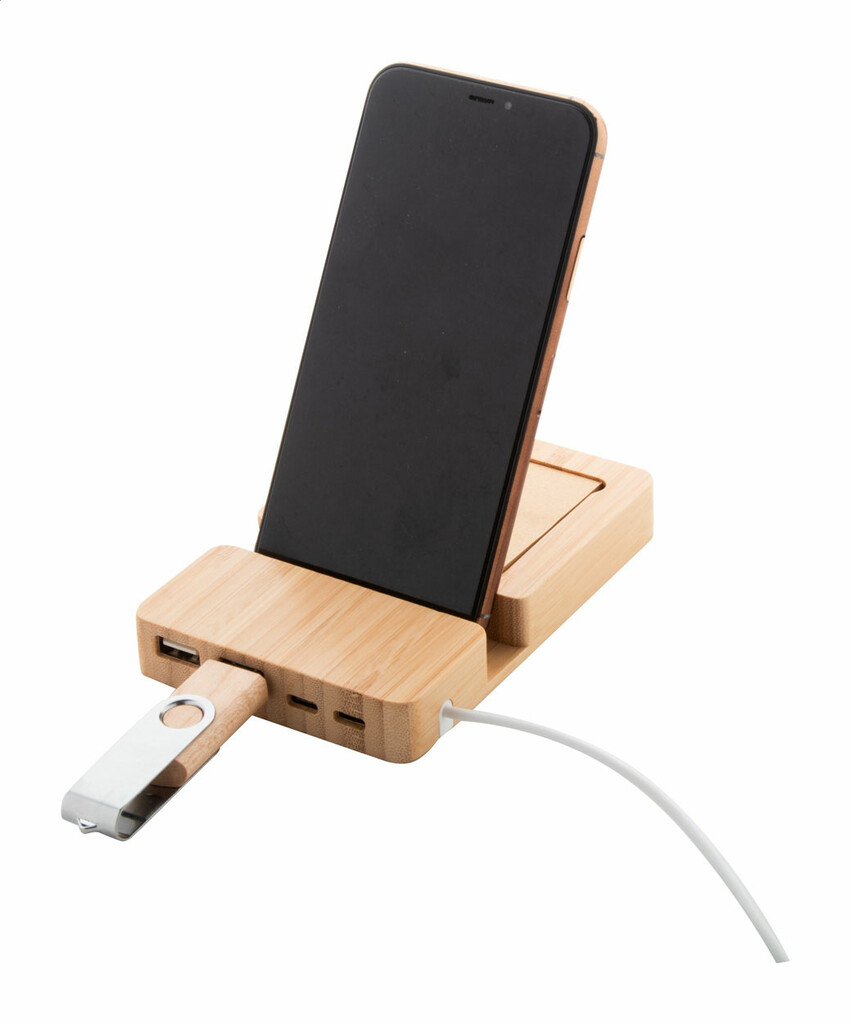 USB хаб Notto, колір натуральний - AP864043- Фото №5