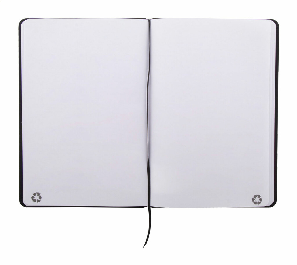 Блокнот Repuk Blank A5, цвет черный - AP800765-10- Фото №3